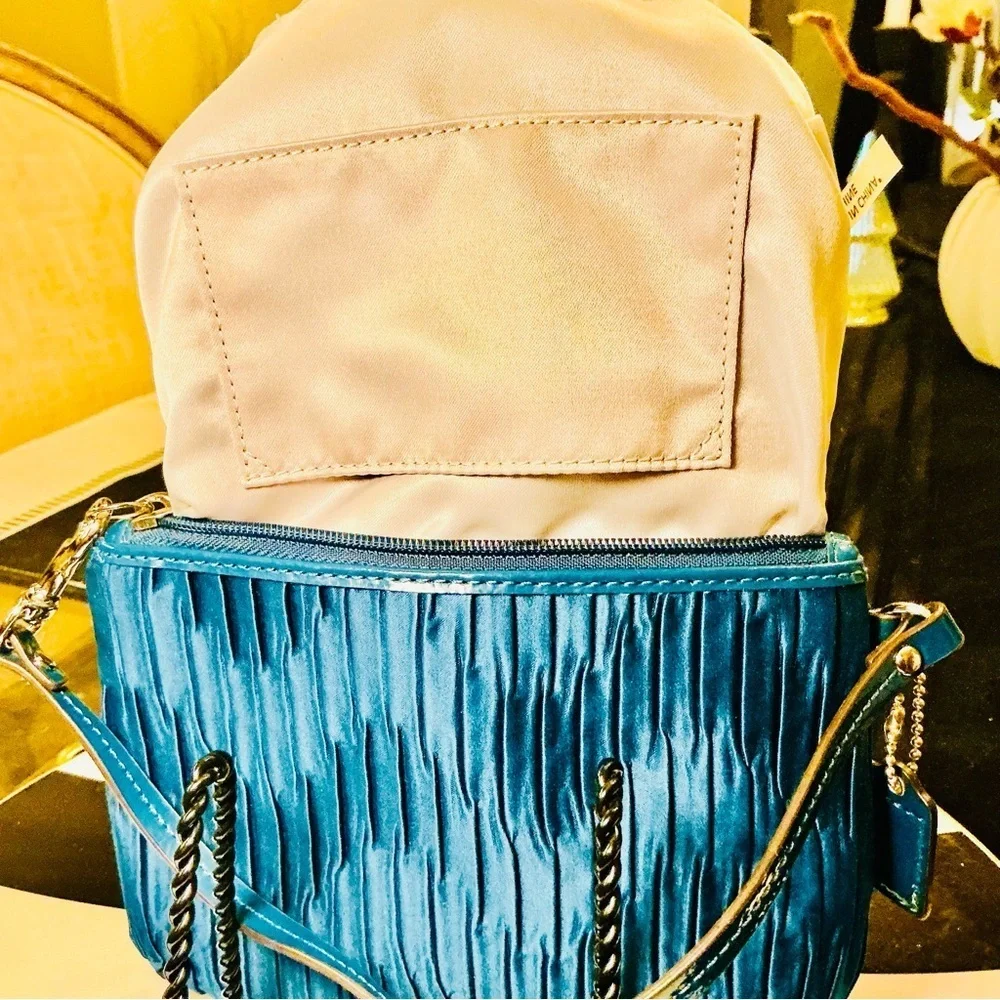 COACH Midnight Blue RARE Large wristlet